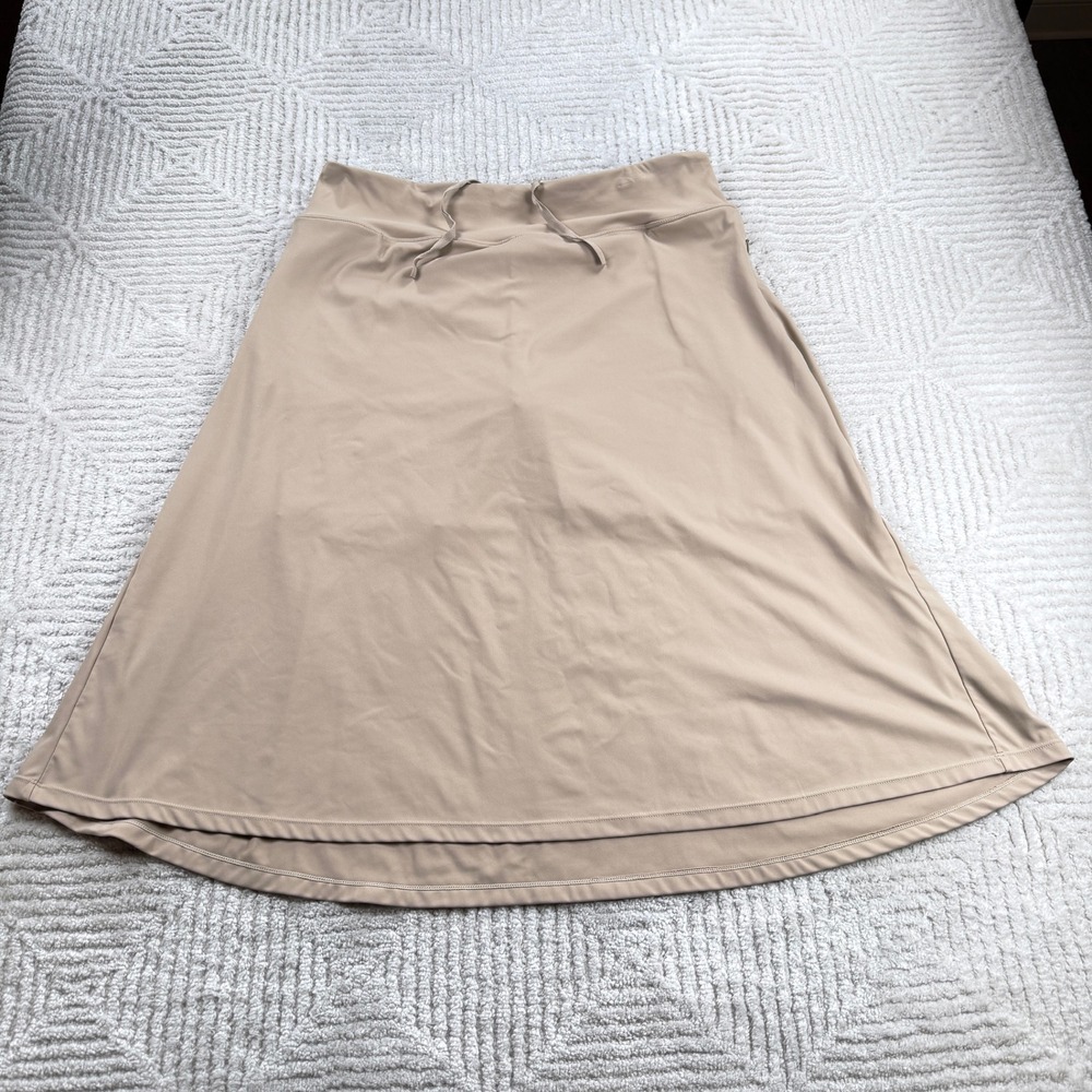 Plus Athletic Skort Women's 2XL Tan Activewear Tennis Golf Hiking Skirt Modest